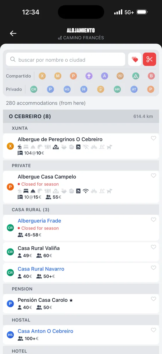 El directorio completo de alojamientos + ayudante de reservas