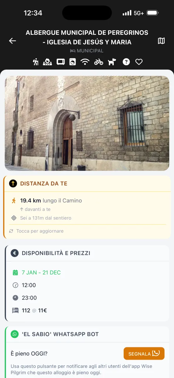 Note — e segnaposto sulla mappa per ciò che hai notato
